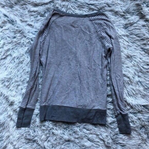 J. Crew Gray Striped Button Up Cardigan Sweater - Picture 7 of 7